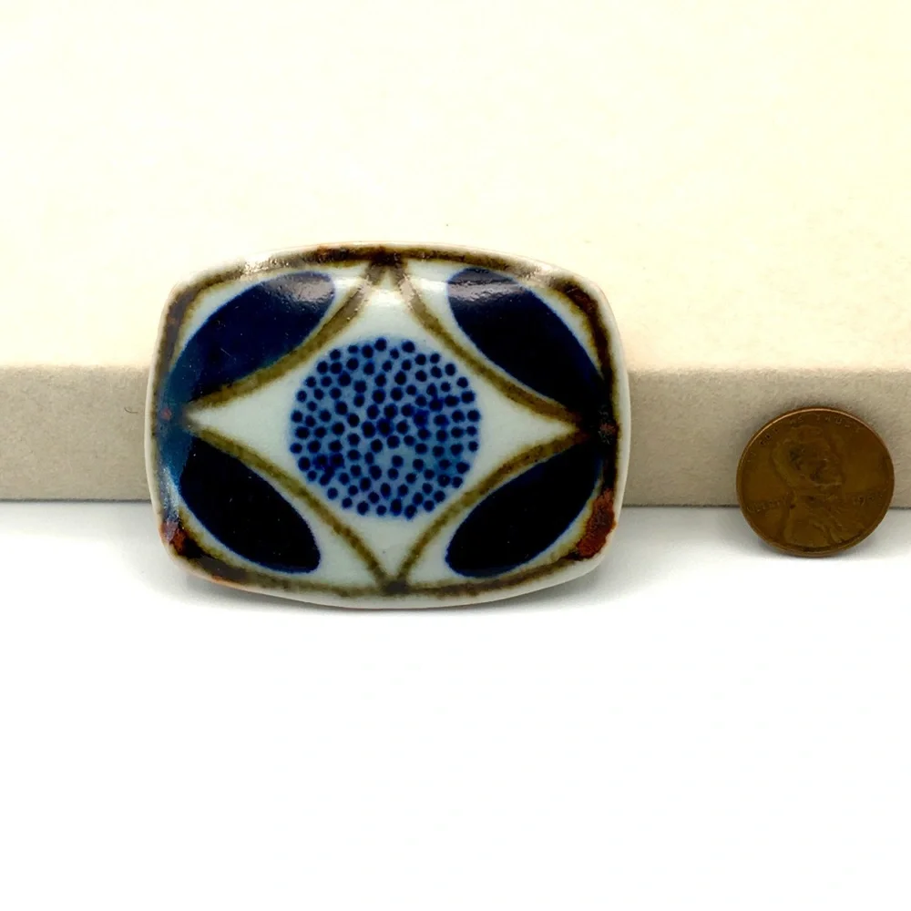 Vintage Ursula Danmark Scandinavian Ceramic Brooch - Picture 6 of 7